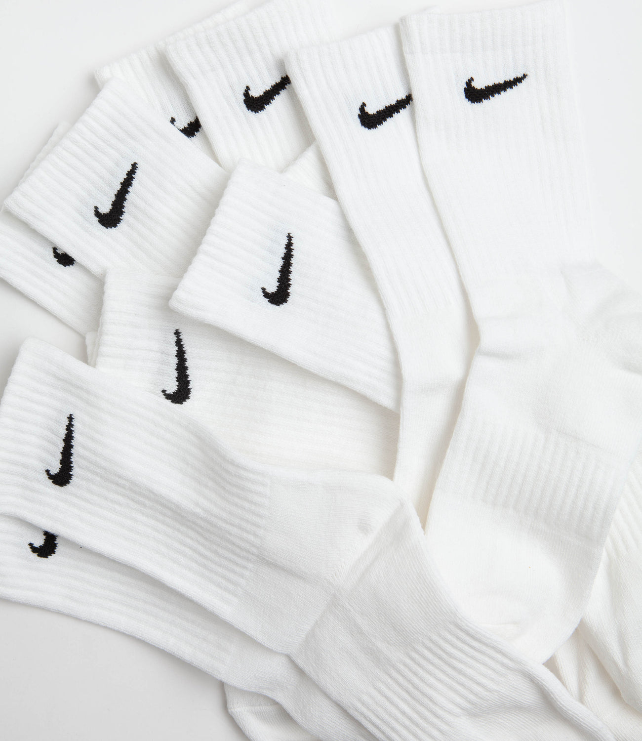 Nike SB Everyday Cushioned Crew Socks (6 Pack) - White / Black | Flatspot