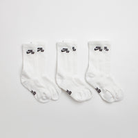 Nike SB Everyday Elevated Socks (3 Pack) - White / Black thumbnail