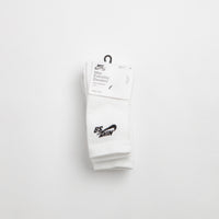 Nike SB Everyday Elevated Socks (3 Pack) - White / Black thumbnail