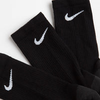 Nike SB Everyday Max Cushioned Crew Socks (3 Pack) - Black / Anthracite / White thumbnail