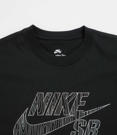 Nike SB Fill Logo T-Shirt - Black / White