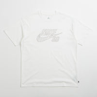 Nike SB Fill Logo T-Shirt in White and Black thumbnail