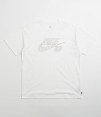 Nike SB Fill Logo T-Shirt in White and Black