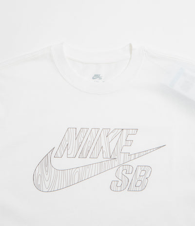 Nike SB Fill Logo T-Shirt in White and Black