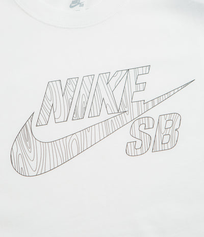 Nike SB Fill Logo T-Shirt in White and Black
