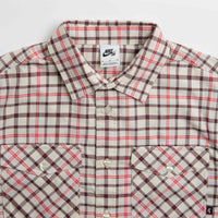 Nike SB Flannel Shirt in Coconut Milk and Light Bone thumbnail