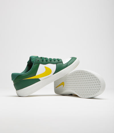Nike SB Force 58 Premium Shoes - Gorge Green / Tour Yellow - White