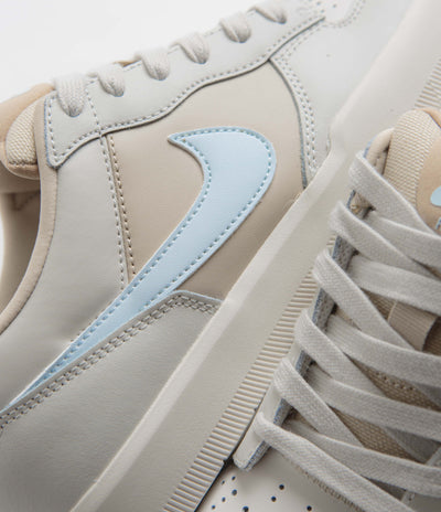 Nike SB Force 58 Premium Shoes in Light Bone and Glacier Blue and Sanddrift - Hemp