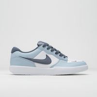 Nike SB Force 58 Premium Shoes - White / Thunder Blue - White - Ashen Slate thumbnail