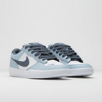 Nike SB Force 58 Premium Shoes in White and Thunder Blue and White - Ashen Slate thumbnail