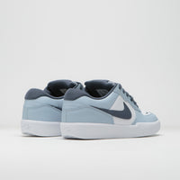 Nike SB Force 58 Premium Shoes in White and Thunder Blue and White - Ashen Slate thumbnail