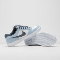 Nike SB Force 58 Premium Shoes - White / Thunder Blue - White - Ashen Slate thumbnail