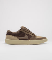 Nike SB Force 58 Shoes in Baroque Brown and Mosswood Brown