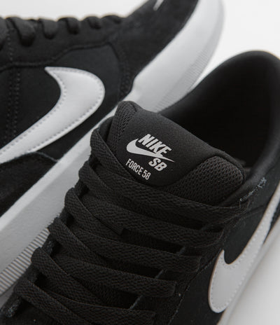 Nike SB Force 58 Shoes - Black / White - Black