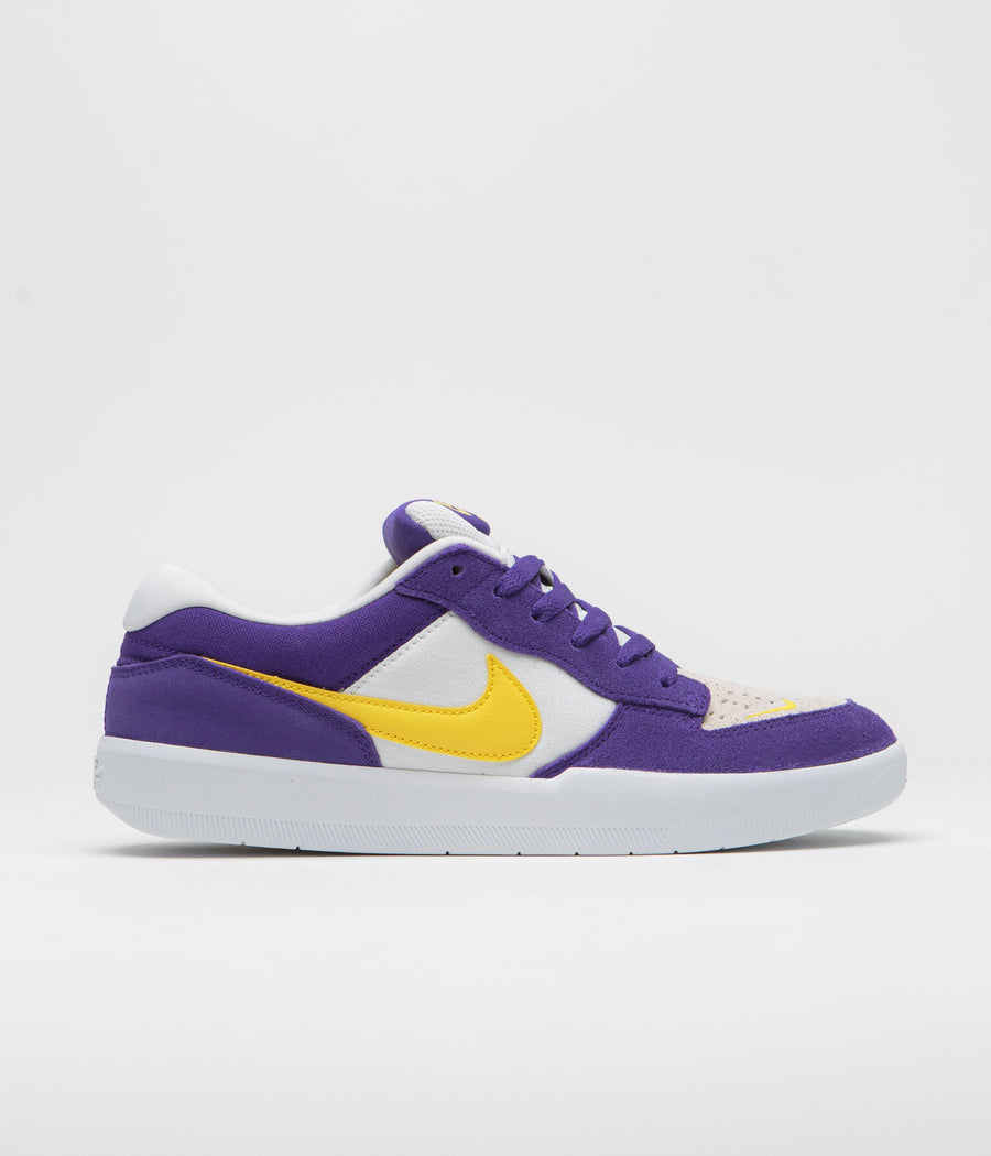 Nike SB Force 58 Shoes - Court Purple / Amarillo - White - White