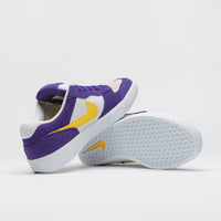 Nike SB Force 58 Shoes - Court Purple / Amarillo - White - White thumbnail