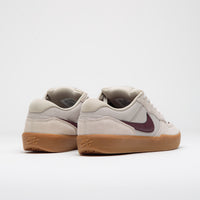Nike SB Force 58 Shoes in Cream II and Burgundy Crush and Gum Light Brown thumbnail