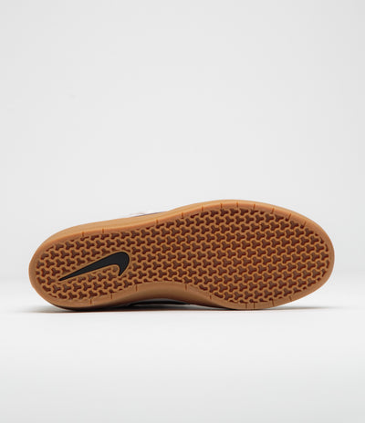 Nike SB Force 58 Shoes in Cream II and Burgundy Crush and Gum Light Brown