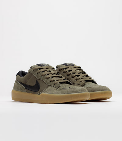 Nike SB Force 58 Shoes - Medium Olive / Black - Medium Olive