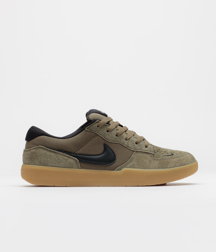 Nike SB Force 58 Shoes - Medium Olive / Black - Medium Olive
