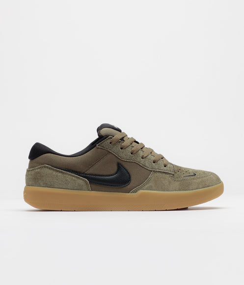 Nike SB Force 58 Shoes - Medium Olive / Black - Medium Olive