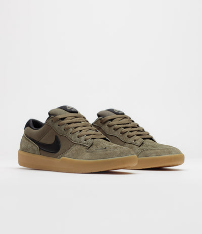 Nike SB Force 58 Shoes - Medium Olive / Black - Medium Olive