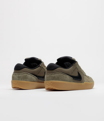 Nike SB Force 58 Shoes - Medium Olive / Black - Medium Olive