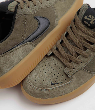 Nike SB Force 58 Shoes - Medium Olive / Black - Medium Olive