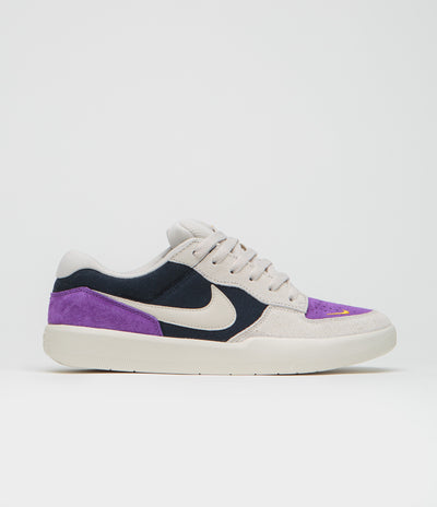 Nike SB Force 58 Shoes - Obsidian / Light Orewood Brown - Wild Grape