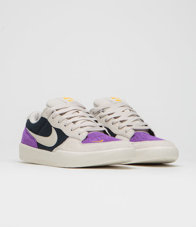 Nike SB Force 58 Shoes - Obsidian / Light Orewood Brown - Wild Grape