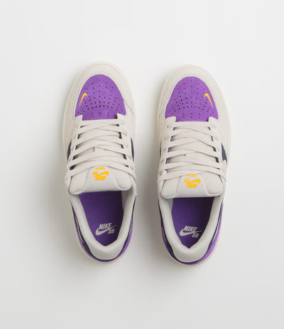 Nike SB Force 58 Shoes - Obsidian / Light Orewood Brown - Wild Grape