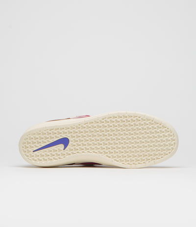 Nike SB Force 58 Shoes - Pale Ivory / Sweet Beet - Fauna Brown