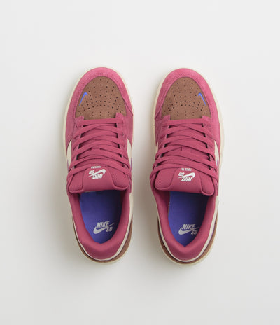 Nike SB Force 58 Shoes - Pale Ivory / Sweet Beet - Fauna Brown