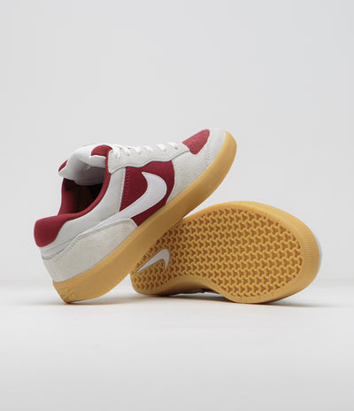 Nike SB Force 58 Shoes - Team Red / White - Summit White