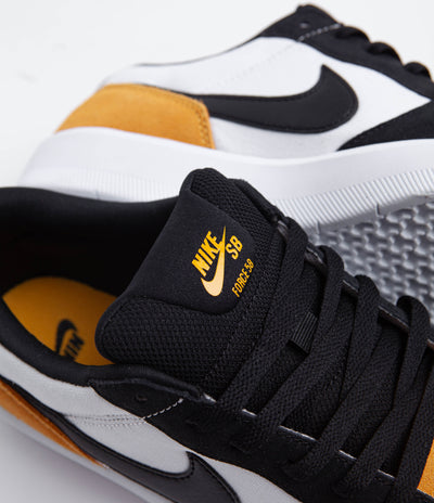 Nike SB Force 58 Shoes - University Gold / Black - White