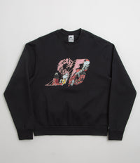 Nike SB Graphic Logo Crewneck Sweatshirt in Black and White