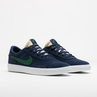 Nike SB Heritage Vulc Shoes in Midnight Navy and Noble Green and Midnight Navy thumbnail