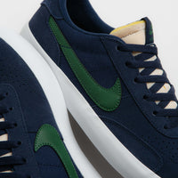 Nike SB Heritage Vulc Shoes in Midnight Navy and Noble Green and Midnight Navy thumbnail