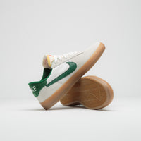 Nike SB Heritage Vulc Shoes in Sail and Gorge Green and Sail - Safety Orange thumbnail