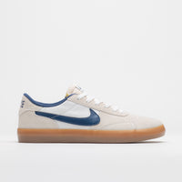 Nike SB Heritage Vulc Shoes - Summit White / Navy - White - Gum Light Brown thumbnail