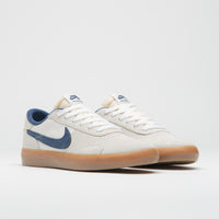 Nike SB Heritage Vulc Shoes in Summit White and Navy and White - Gum Light Brown thumbnail