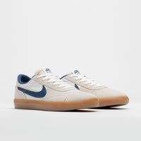 Nike SB Heritage Vulc Shoes - Summit White / Navy - White - Gum Light Brown thumbnail