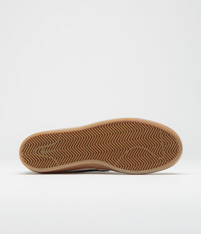 Nike SB Heritage Vulc Shoes in Summit White and Navy and White - Gum Light Brown