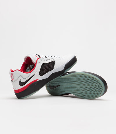Nike SB Ishod Premium Shoes - White / Black - University Red - Black