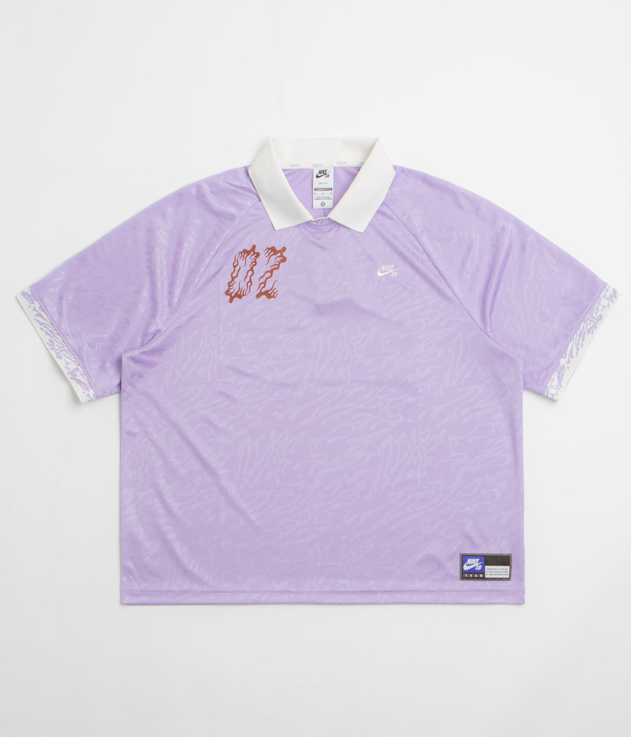 Nike SB Jacquard Jersey in Hydrangeas and Sail / White