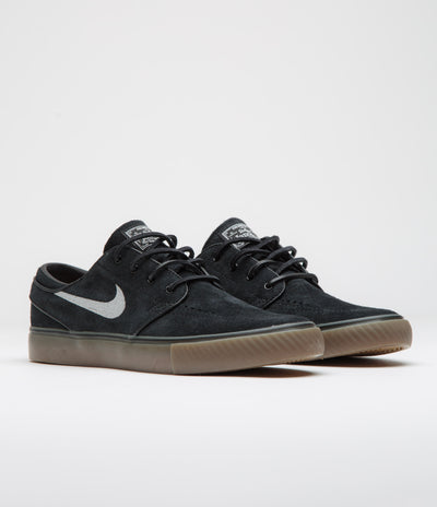 Nike SB Janoski OG+ Shoes - Black / White - Black - Gum Light Brown