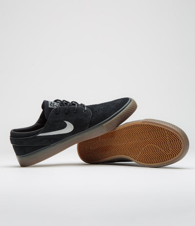 Nike SB Janoski OG+ Shoes - Black / White - Black - Gum Light Brown