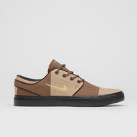 Nike SB Janoski OG+ Premium  Shoes in Light British Tan and Saturn Gold and Hemp - Black thumbnail