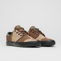 Nike SB Janoski OG+ Premium  Shoes in Light British Tan and Saturn Gold and Hemp - Black thumbnail