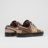Nike SB Janoski OG+ Premium  Shoes in Light British Tan and Saturn Gold and Hemp - Black thumbnail